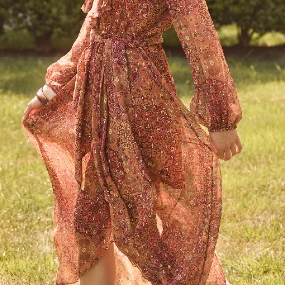 Figue ASPEN DRESS cinnamon brown size S 6-8 - Picture 5 of 6